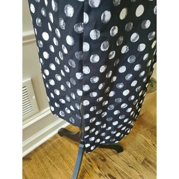 Merona Women's Black Polyester Henleyneck Long Sleeve Casual Knee Length Dress M - Picture 8 of 12